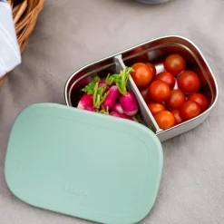 New Boîte repas en inox gris velours-vert sauge Boîte À Goûter / Lunch Box