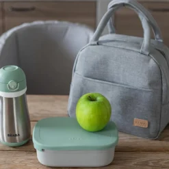 New Boîte repas en inox gris velours-vert sauge Boîte À Goûter / Lunch Box