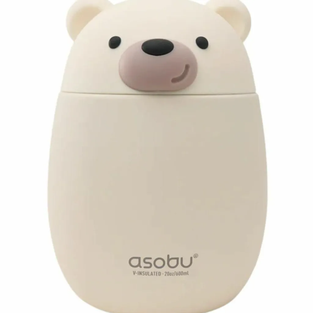 Asobu Boîte repas isotherme Bestie Ours Blanc (600 ml)