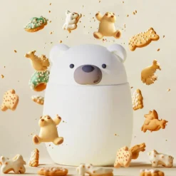 Asobu Boîte repas isotherme Bestie Ours Blanc (600 ml)