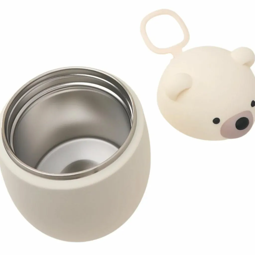 Asobu Boîte repas isotherme Bestie Ours Blanc (600 ml)