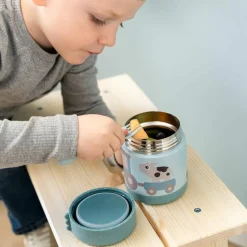 Done by Deer Boîte repas isotherme Tiny farm Bleu (300 ml)