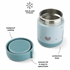 Done by Deer Boîte repas isotherme Tiny farm Bleu (300 ml)
