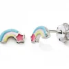 Online Boucles d'oreilles Arc-en-ciel (argent) Enfant Boucles D'Oreilles Enfant