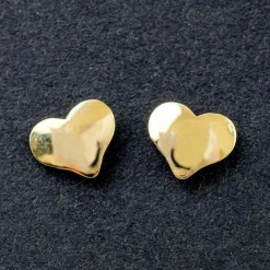 Enfant Daniel Crégut Boucles d'oreilles coeur (or jaune 750°)