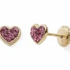 Online Boucles d'oreilles Coeur rose (or jaune 375°) Enfant Boucles D'Oreilles Enfant