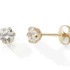 Clearance Boucles d'oreilles puces 4 mm (or jaune 750°) Enfant Boucles D'Oreilles Enfant