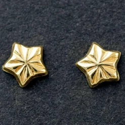Enfant Daniel Crégut Boucles d'oreilles étoiles 4 mm (or jaune 750°)