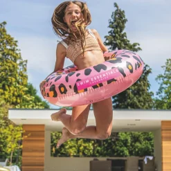 Outlet Bouée Léopard rose et doré (55 cm) Bouée