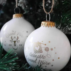 Online Boule de Noël Grand-père en or Boule De Noël