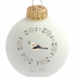 Hot Boule de Noël Joyeux Noël Les Yeux Fripons (personnalisable) Boule De Noël