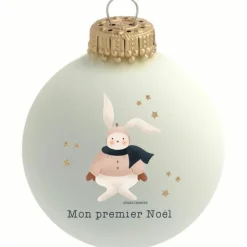 Online Boule de Noël Lapin x Atelier Oranger (personnalisable) Boule De Noël