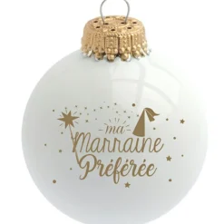 Clearance Boule de Noël Ma Marraine Préférée Boule De Noël