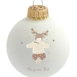 Baubels Boule de Noël Mon 1er Noël Les Yeux Fripons
