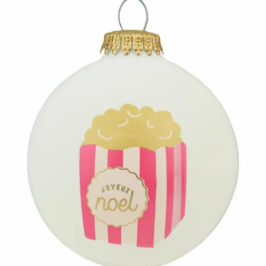 Baubels Boule de Noël Popcorn Noël Gourmand