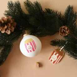 Baubels Boule de Noël Popcorn Noël Gourmand