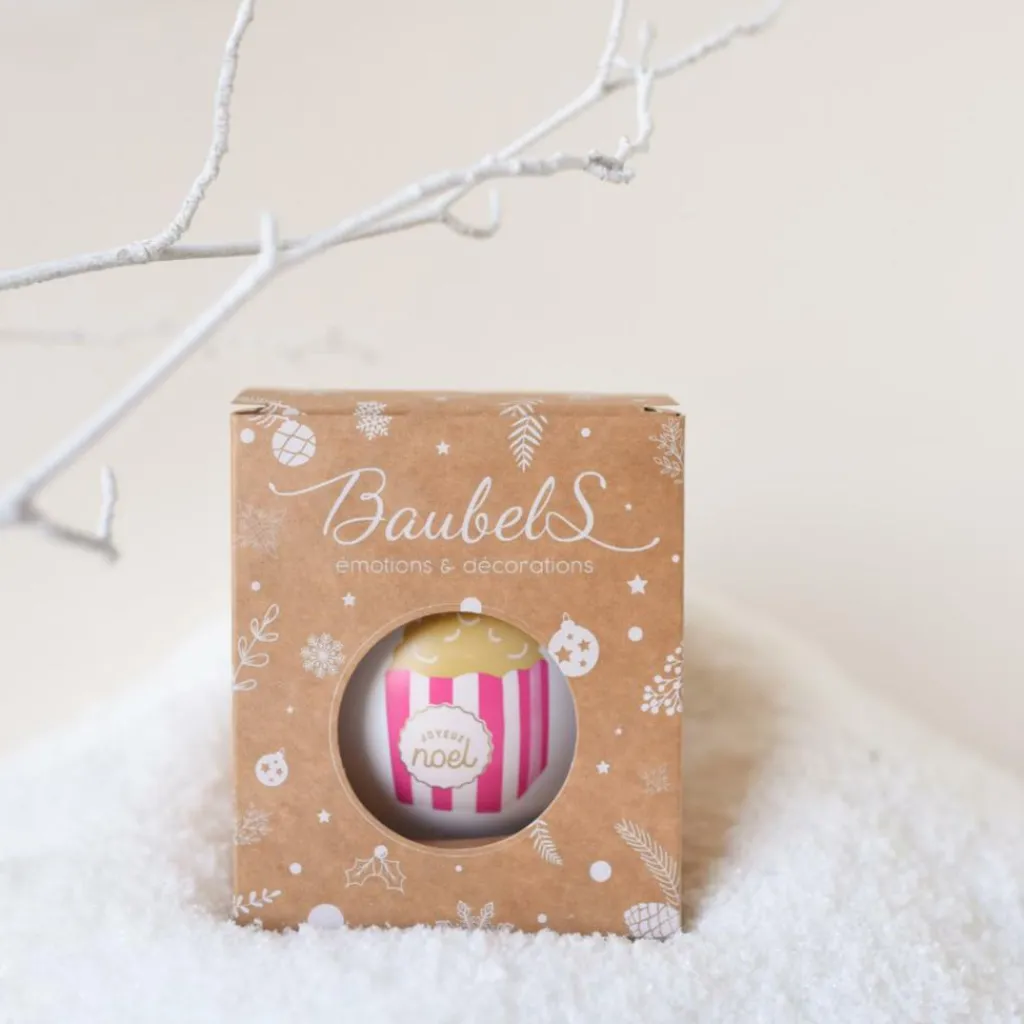 Baubels Boule de Noël Popcorn Noël Gourmand