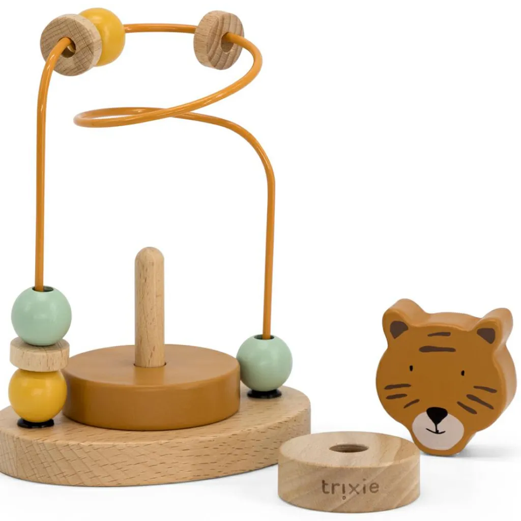 Sale Boulier en bois avec tour à empiler Mr. Tiger Boulier