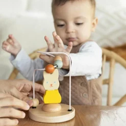 Trois Kilos Sept Boulier en bois avec tour à empiler