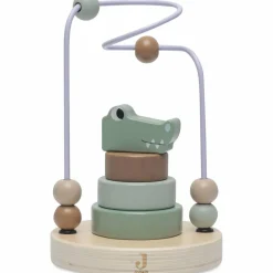 Outlet Boulier en bois avec tour à empiler Jungle Jambo Croco Boulier