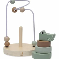 Outlet Boulier en bois avec tour à empiler Jungle Jambo Croco Boulier