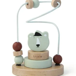Trixie Boulier en bois avec tour à empiler ours Mr. Polar Bear