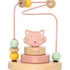 Boulier en bois avec tour à empiler Mrs. Cat Boulier