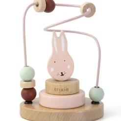 Trixie Boulier en bois avec tour à empiler lapin Mrs. Rabbit
