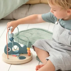 Done by Deer Boulier labyrinthe à perles Wally bleu