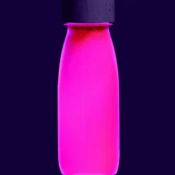 Petit Boum Bouteille sensorielle à paillettes Float Rose fluorescente