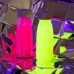 Petit Boum Bouteille sensorielle à paillettes Float Rose fluorescente