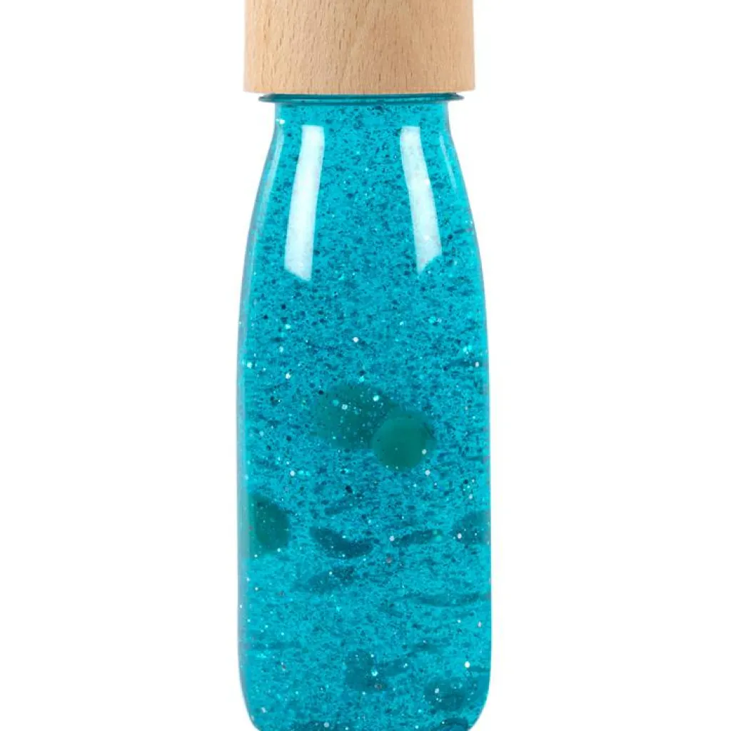 Petit Boum Bouteille sensorielle Float Turquoise