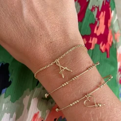 Online Bracelet chaîne La majuscule jaune (personnalisable) Bracelet Maman