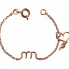 Enfant Padam Padam Bracelet chaîne La petite minuscule goldfilled rose (personnalisable)
