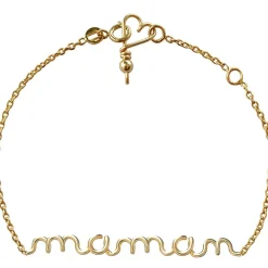 Hot Bracelet chaîne Maman S (goldfilled jaune 14 carats) Bracelet Maman