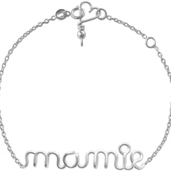 Sale Bracelet chaîne Mamie S (argent massif 925) Cadeaux Papi / Mamie