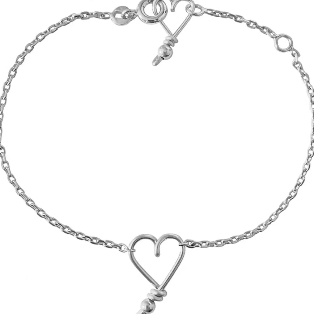 Padam Padam Bracelet chaîne Mon cœur S (argent massif 925)