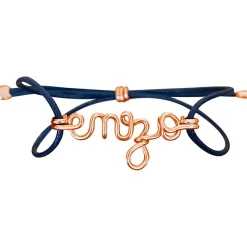 Clearance Bracelet cordon coton ciré Prénom goldfilled rose (personnalisable) Enfant Bracelet Bébé / Enfant