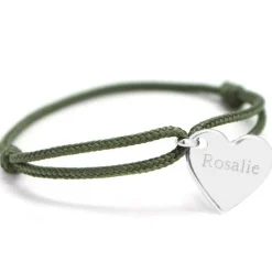 Enfant Petits trésors Bracelet cordon enfant Kids coeur (argent 925°)