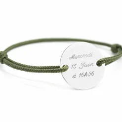 New Bracelet cordon homme Le chic personnalisable (argent 925°) Cadeaux Papa