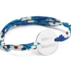 Enfant Petits trésors Bracelet cordon liberty Family personnalisable (argent 925°)