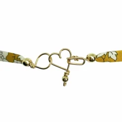 Padam Padam Bracelet cordon liberty Maman goldfilled jaune (personnalisable)