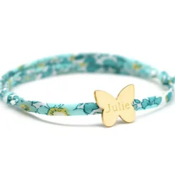 Online Bracelet cordon liberty Papillon personnalisable (plaqué or) Enfant Bracelet Bébé / Enfant