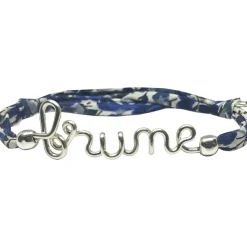 Clearance Bracelet cordon liberty Prénom argent (personnalisable) Enfant Bracelet Bébé / Enfant