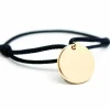 Best Bracelet cordon maman Kids médaille (plaqué or jaune) Bracelet Maman
