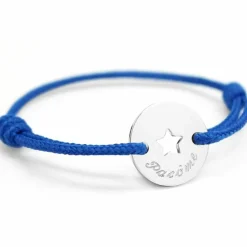 Enfant Petits trésors Bracelet cordon Mini jeton étoile (argent 925°)