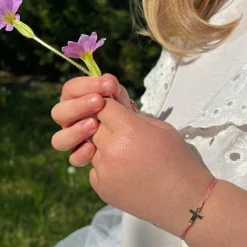 Discount Bracelet cordon Mon petit Notre Dame goldfilled jaune (personnalisable) Bracelet Religieux