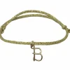 Online Bracelet cordon paillette Majuscule goldfilled jaune (personnalisable) Enfant Bracelet Bébé / Enfant