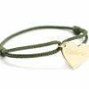 New Bracelet enfant cordon Kids coeur (plaqué or jaune) Enfant Bracelet Bébé / Enfant