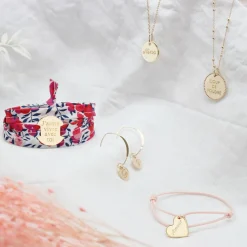 New Bracelet enfant cordon Kids coeur (plaqué or jaune) Enfant Bracelet Bébé / Enfant